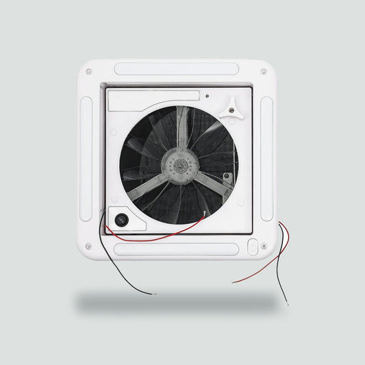 12V Roof Vent Fan 280mm - product on neutral grey background