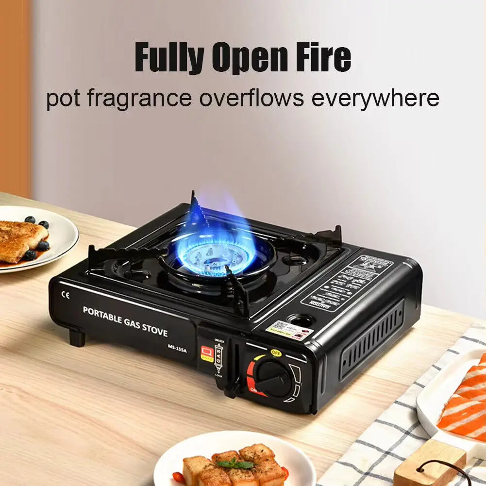 Portable Butane Gas Stove 2.4kW, Single Burner, Camping