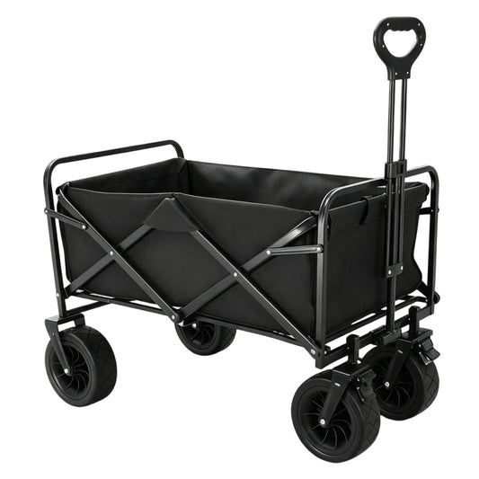 Foldable Camping Wagon 171L 150kg, All-Terrain Trolley Cart