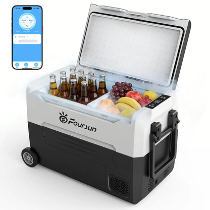 Foursun 21L Compressor Fridge Freezer 12V 24V, Campervan