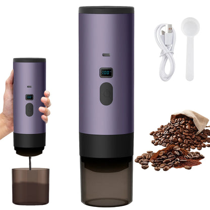Portable Espresso Maker 20Bar Rechargeable, Capsule, Ground