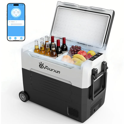 Foursun 21L Compressor Fridge Freezer 12V 24V, Campervan