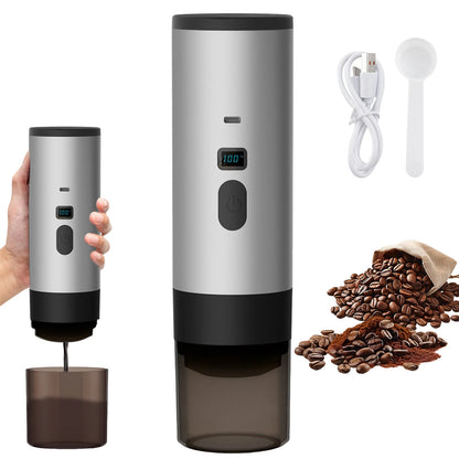 Portable Espresso Maker 20Bar Rechargeable, Capsule, Ground