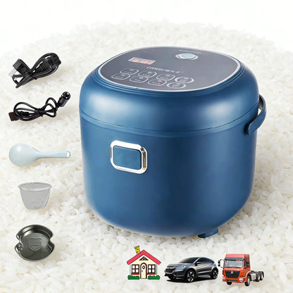 12V Rice Cooker 2L, 200W Car and Mains, EU Adapter