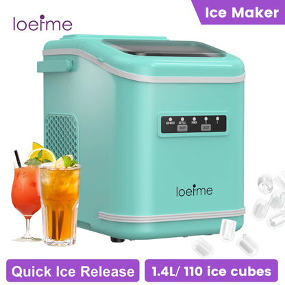 Portable Ice Maker 12kg/24h, Compressor Bullet Cubes RV