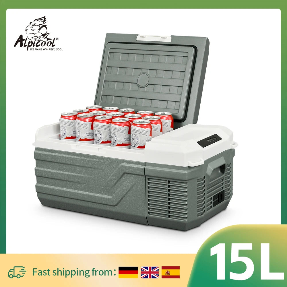 Alpicool NL15 Compressor Fridge Freezer 15L, 12V 24V