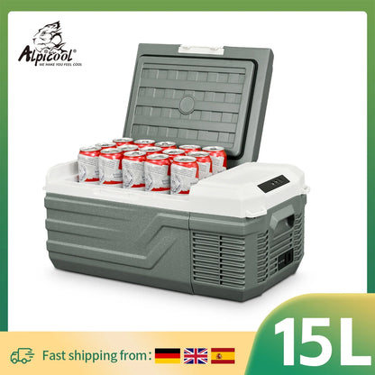Alpicool NL15 Compressor Fridge Freezer 15L, 12V 24V