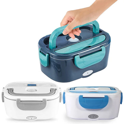12V Electric Lunch Box 1.5L Food Warmer, Car Van Mains