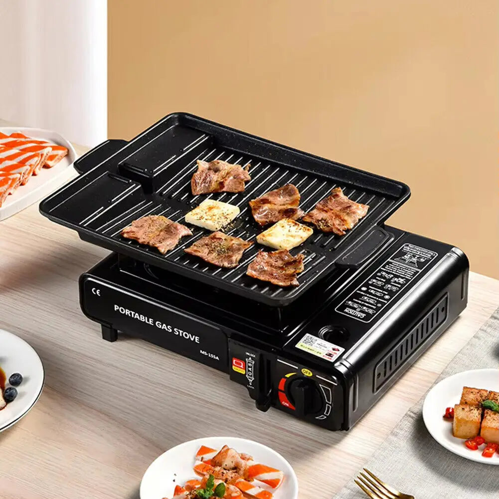 Portable Butane Gas Stove 2.4kW, Single Burner, Camping
