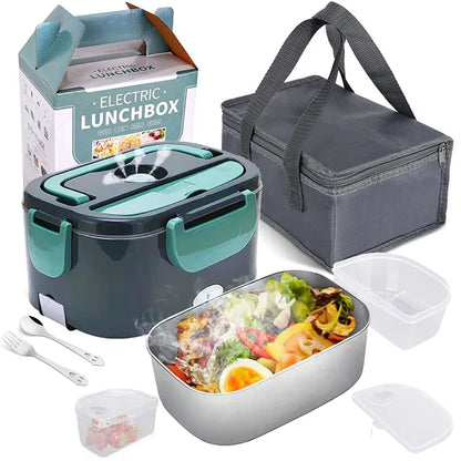 12V Electric Lunch Box 1.5L Food Warmer, Car Van Mains