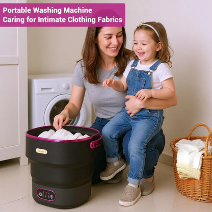 Foldable Mini Washing Machine 13L, Portable Camper Washer