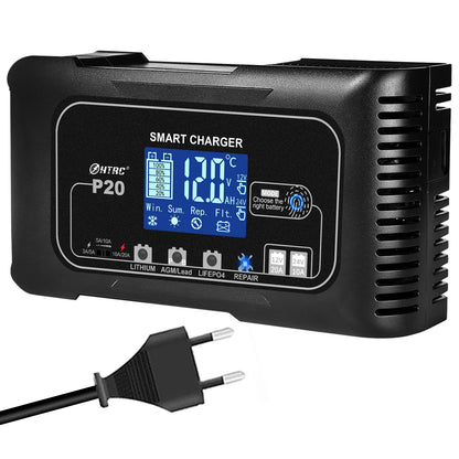 HTRC 20A Smart Battery Charger 12V 24V, LiFePO4 AGM