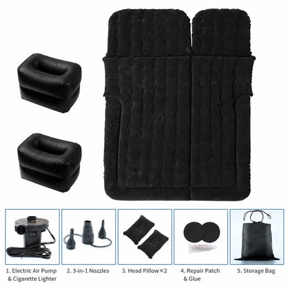 Inflatable Car Bed with Pump, 6 Chamber Air Mattress, SUV