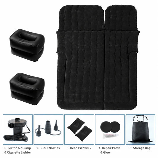 Inflatable Car Bed with Pump, 6 Chamber Air Mattress, SUV