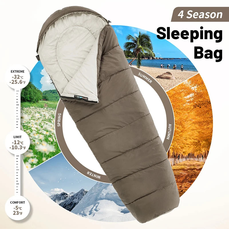 Naturehike Mummy Sleeping Bag MJ300 MJ600, Winter Camping