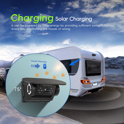 Solar WiFi Reversing Camera, Magnetic IP67, RV Trailer