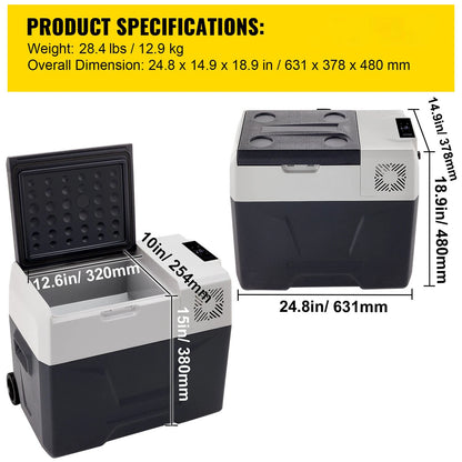 SIHAO 15L Compressor Fridge Freezer 12V, App, Campervan