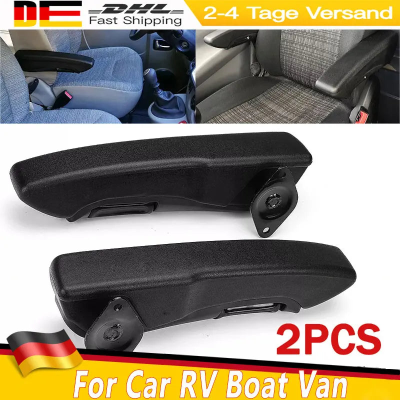 Adjustable Seat Armrests Pair, Campervan Swivel Chair