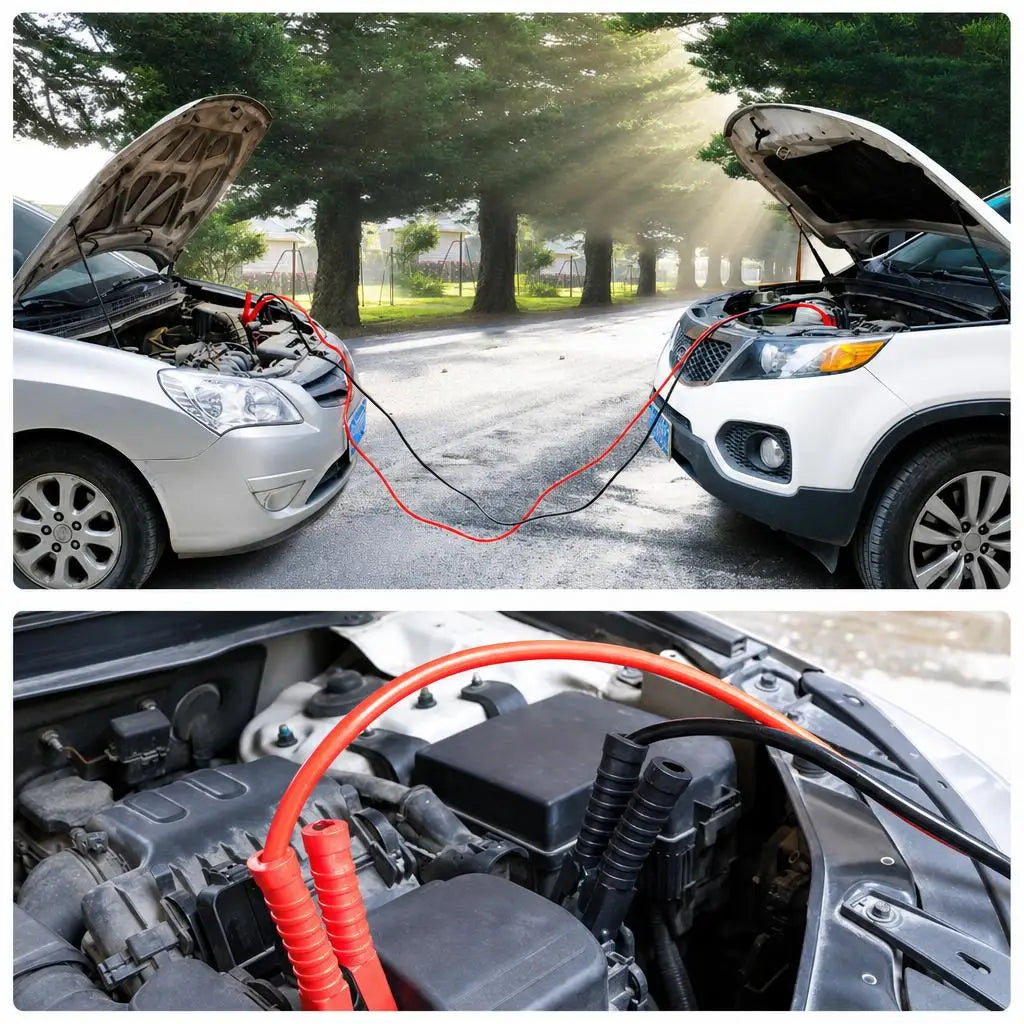 3000A Jump Leads 5m Heavy Duty Booster Cables, Car Van SUV