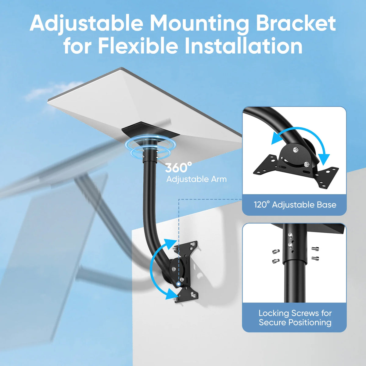 Starlink Gen 3 Mounting Kit, Stainless Steel Pole, RV Mount