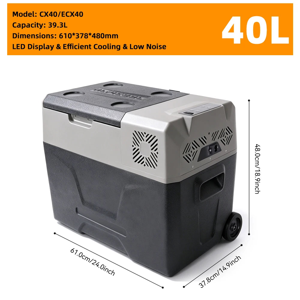Podofo 20L Compressor Fridge Freezer 12V 230V, Campervan