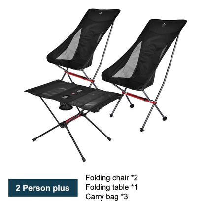WIDESEA Folding Camping Chair and Side Table, 600D Cordura