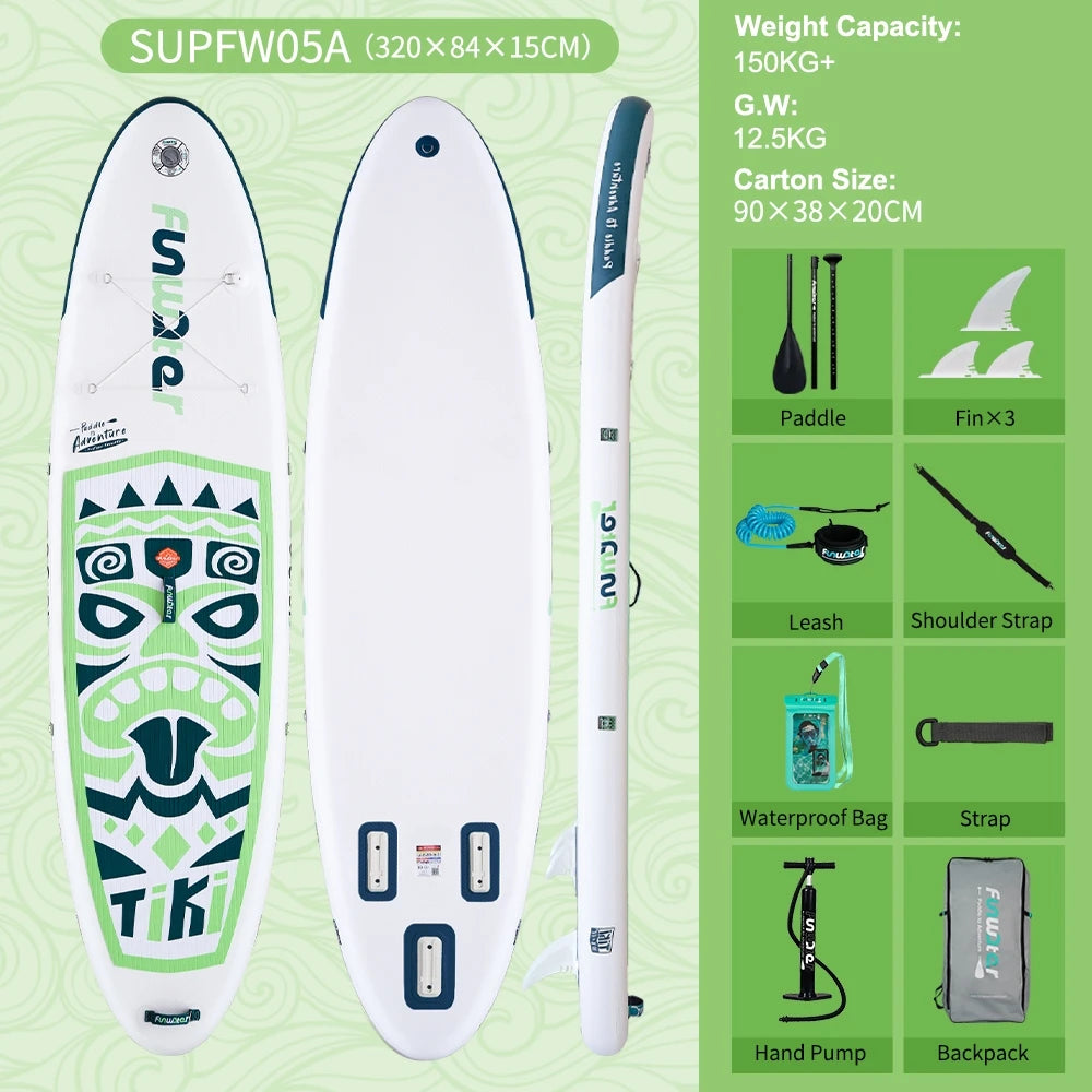 Inflatable Stand Up Paddle Board SUP 335cm, 165kg Load