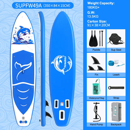 Inflatable Stand Up Paddle Board SUP 335cm, 165kg Load