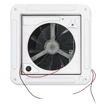 12V Roof Vent Fan 280mm, LED Skylight, Caravan Motorhome