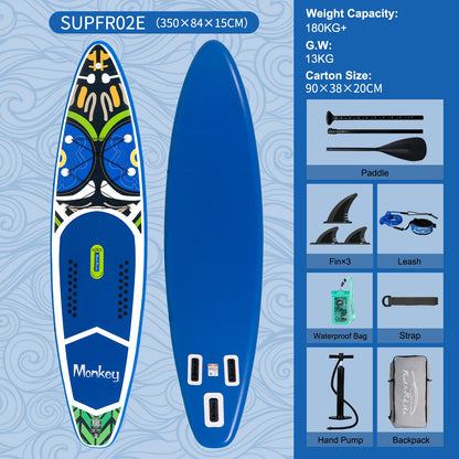 Inflatable Stand Up Paddle Board SUP 335cm, 165kg Load