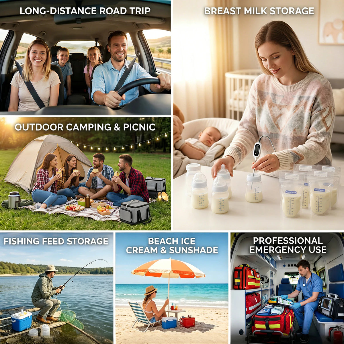 Podofo 20L Compressor Fridge Freezer 12V 230V, Campervan