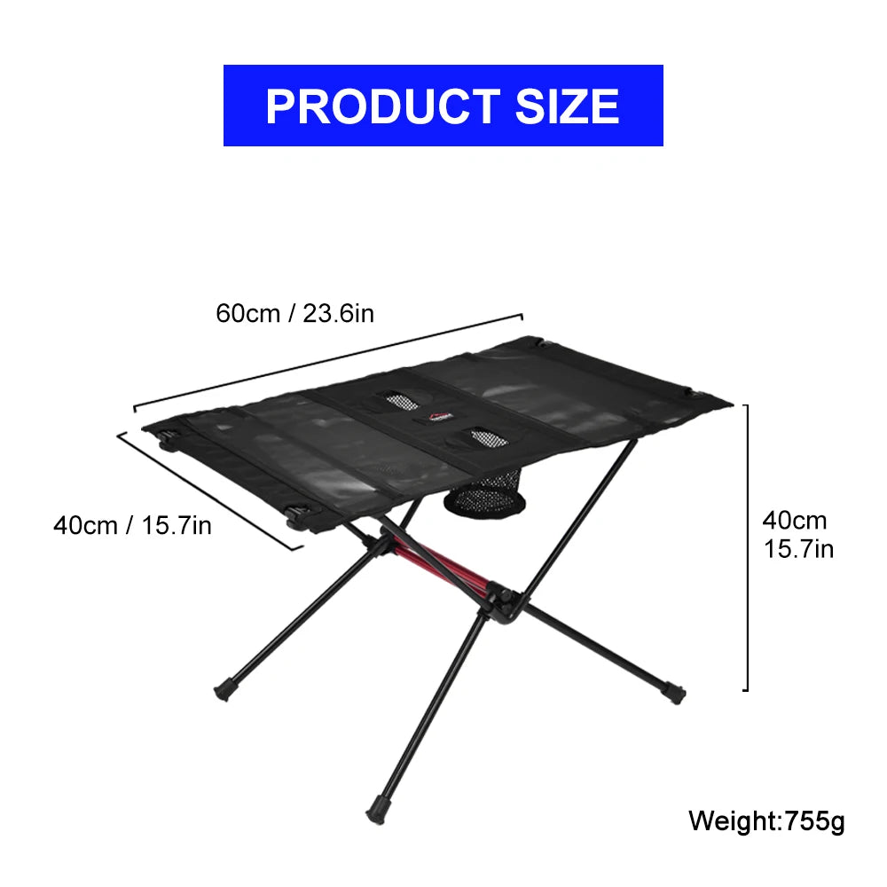 WIDESEA Folding Camping Chair and Side Table, 600D Cordura
