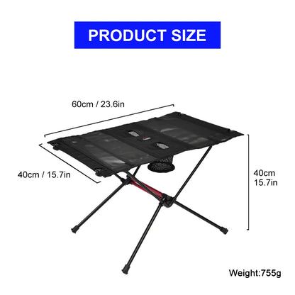 WIDESEA Folding Camping Chair and Side Table, 600D Cordura