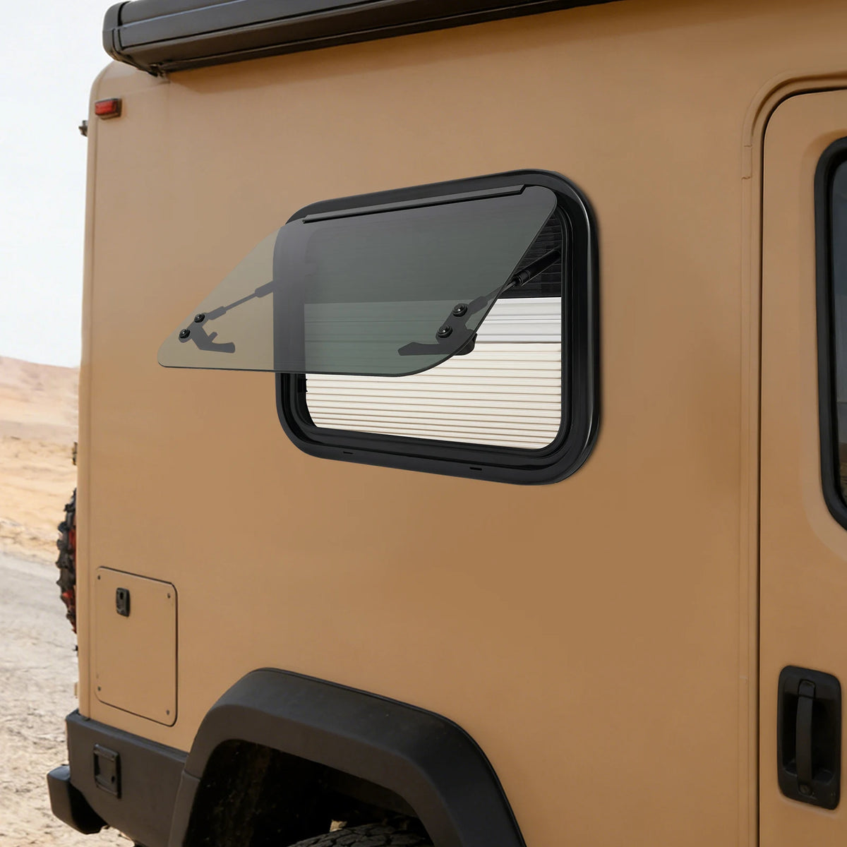 RV Push Out Window 50x35cm Aluminium, Campervan Caravan