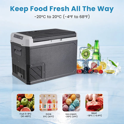 Patbrela 20L Compressor Fridge Freezer 12V 24V, Campervan