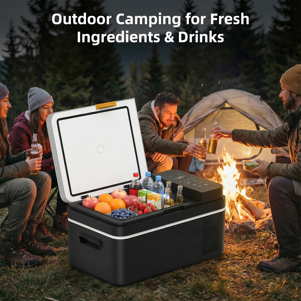Podofo 30L Compressor Fridge Freezer with App, Campervan