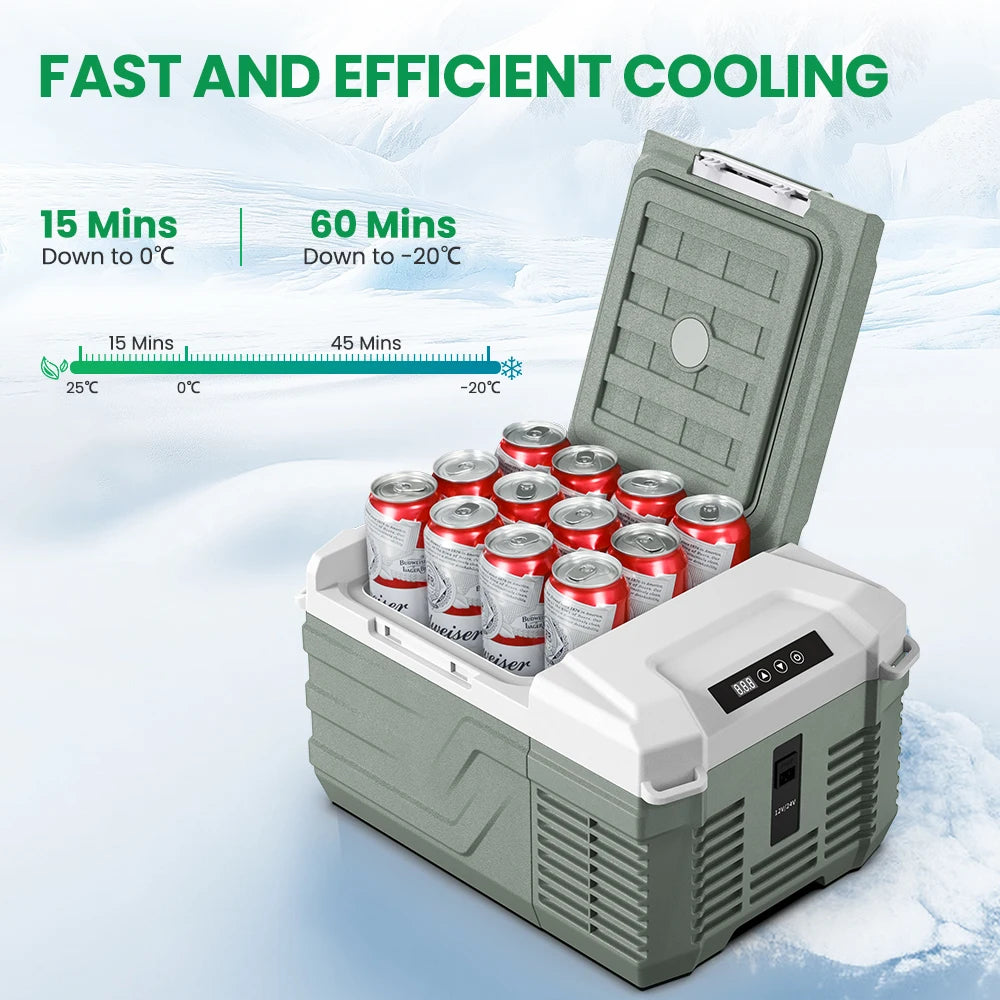Alpicool NL9 9L Compressor Fridge Freezer 12V, Car Camping