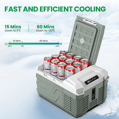 Alpicool NL9 9L Compressor Fridge Freezer 12V, Car Camping