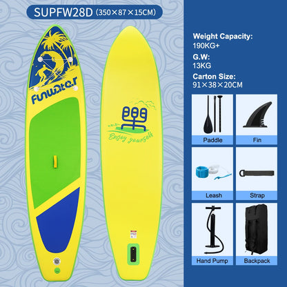 Inflatable Stand Up Paddle Board SUP 335cm, 165kg Load