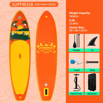 Inflatable Stand Up Paddle Board SUP 335cm, 165kg Load