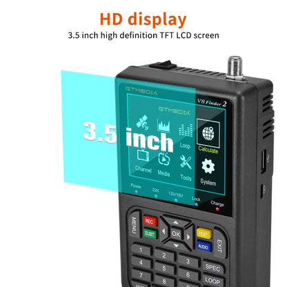 GTMEDIA V8 Finder2 Satellite Signal Meter, DVB-S2X