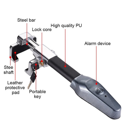 Steering Wheel Lock with 130dB Alarm, Anti Theft, Campervan