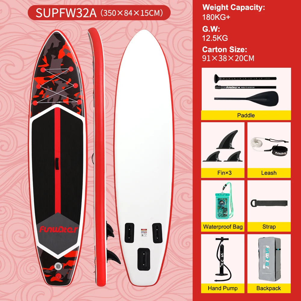 Inflatable Stand Up Paddle Board SUP 335cm, 165kg Load