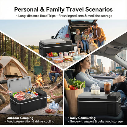 Podofo 30L Compressor Fridge Freezer with App, Campervan