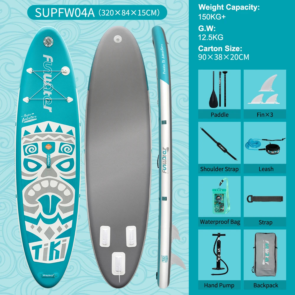Inflatable Stand Up Paddle Board SUP 335cm, 165kg Load