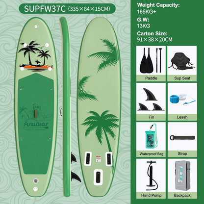 Inflatable Stand Up Paddle Board SUP 335cm, 165kg Load