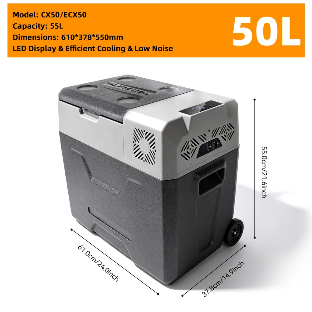 Podofo 20L Compressor Fridge Freezer 12V 230V, Campervan