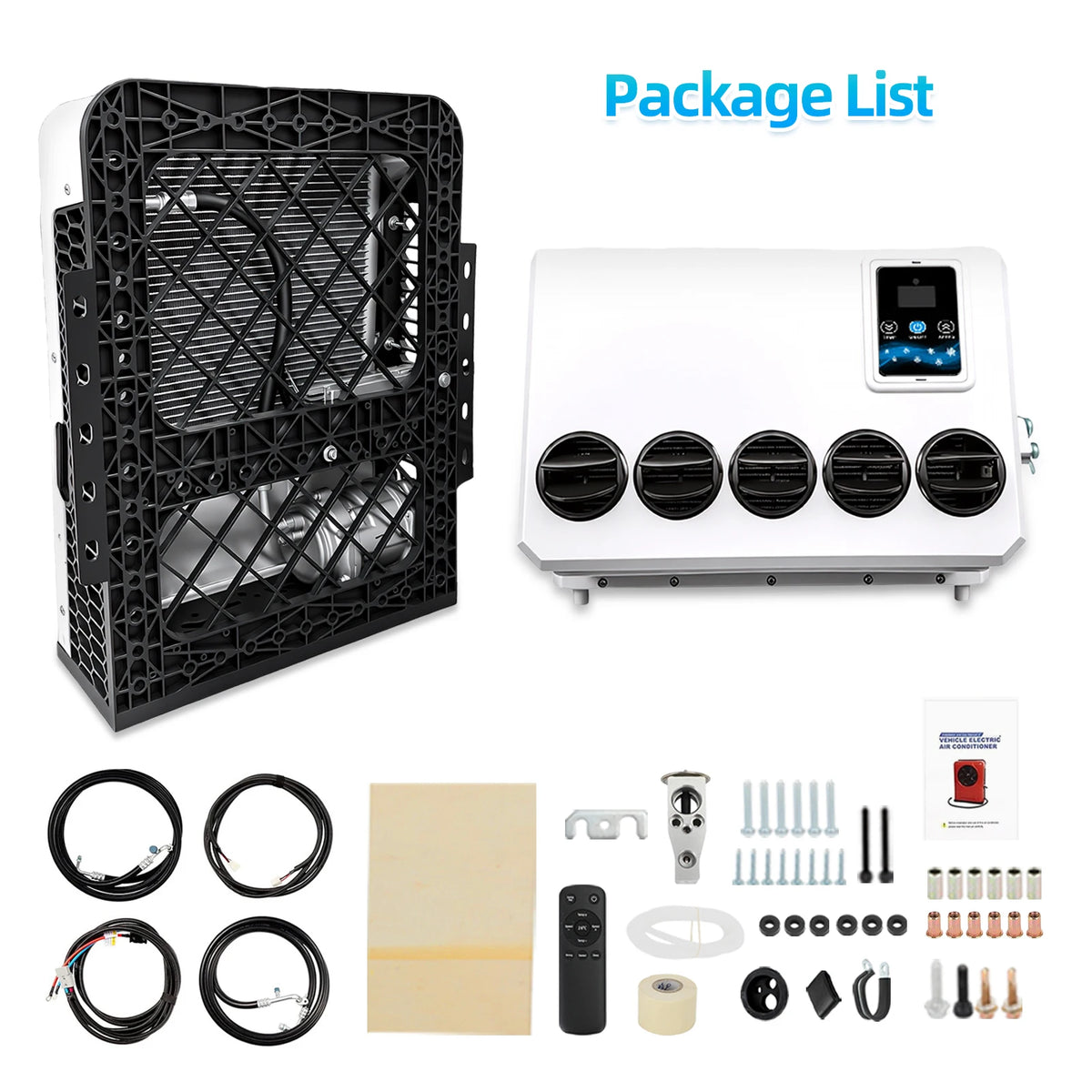 12000BTU Parking Air Conditioner 12V 24V, Van Truck RV