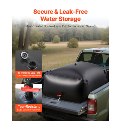 Collapsible Water Bladder 113L or 132L, 1000D PVC Tank