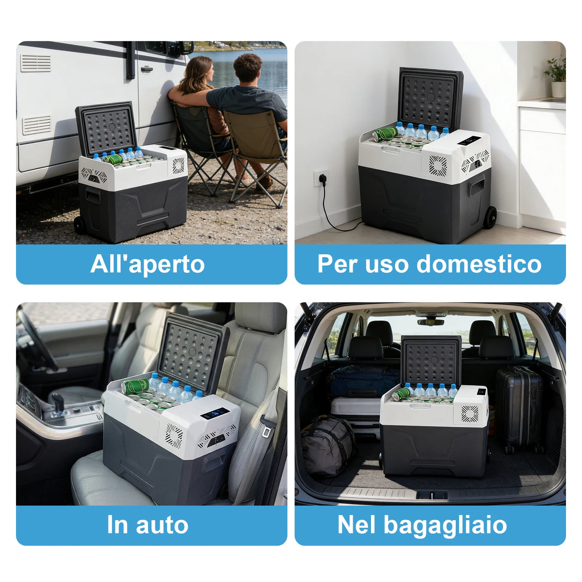 SIHAO 15L Compressor Fridge Freezer 12V, App, Campervan